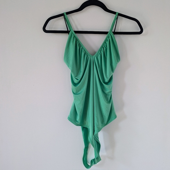 BNWT H&M "silky" green bodysuit - Picture 2 of 6